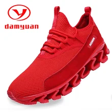 Blade Shoes Plus Size Men's Shoes 47 Breathable Running Shoes Mesh Training Shoes 46 New Style of 2019 Pure Color Casual Shoes Blade Shoes Plus Size Men's Shoes 47 Breathable Running Shoes Mesh Training Shoes 46 New Style of 2019 Pure Color Casual Shoes
