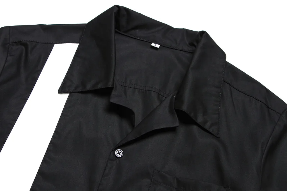 Хлопковая винтажная рубашка с вышивкой в стиле рокабилли хип хоп|top brand shirt|brand