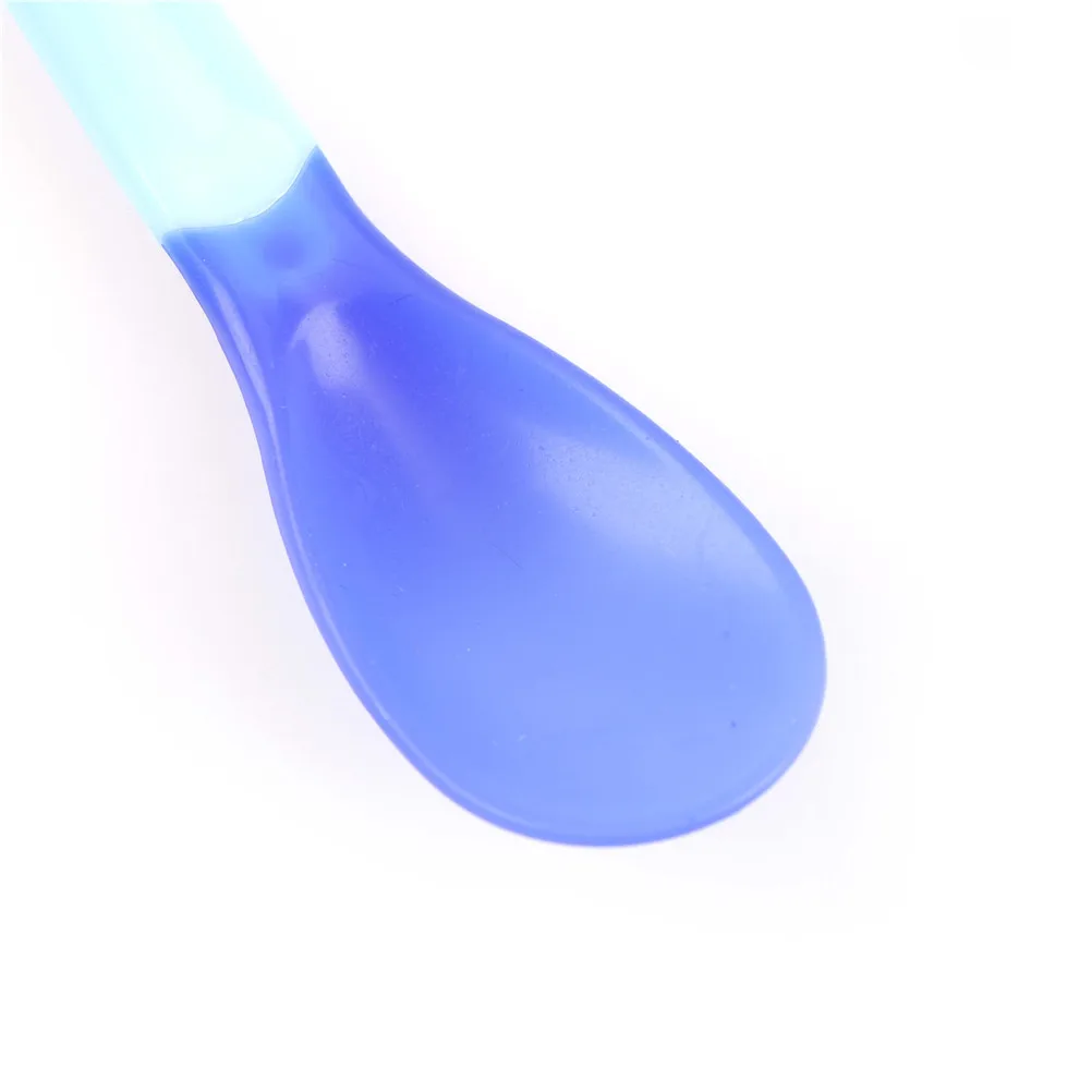 1 шт. детская силиконовая ложка Детская безопасность температура зондирования детская посуда ложки для кормления