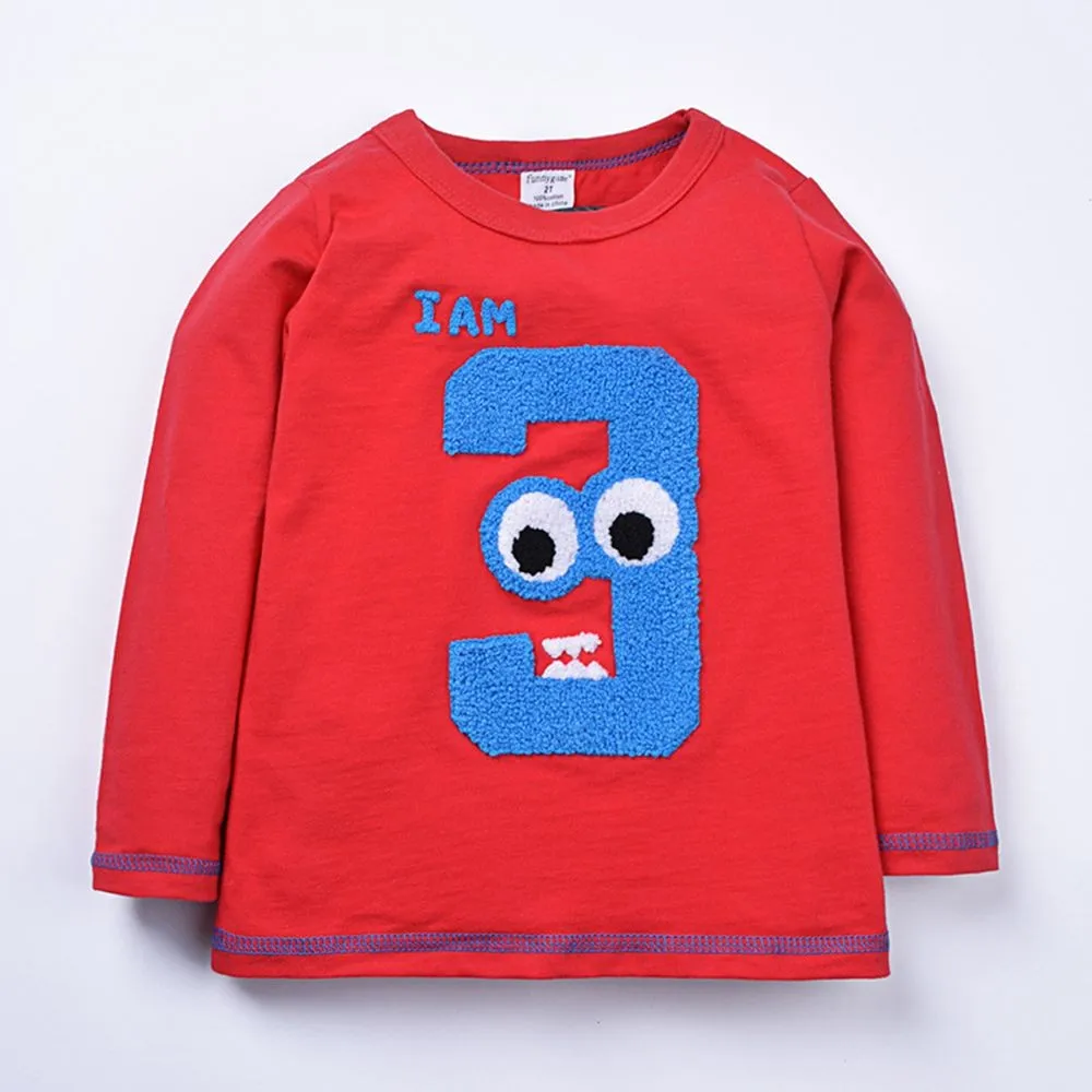 Г., весенне-осенняя От 1 до 6 лет Детская Хлопковая футболка с длинными рукавами Блузка для маленьких мальчиков и девочек на возраст топы, детские пуловеры, футболка, Camiseta