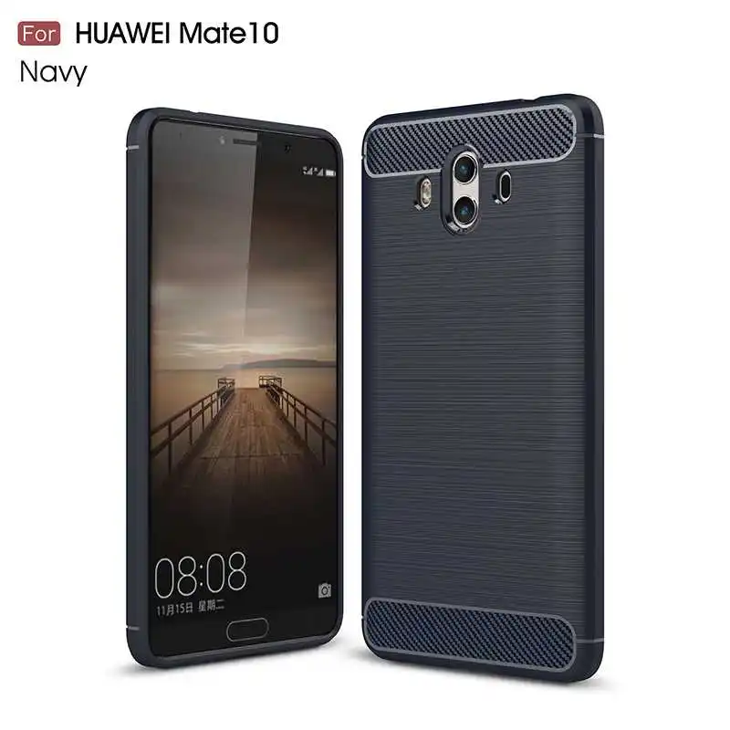 Модный противоударный мягкий силиконовый чехол Mokoemi 5," для huawei mate 10, чехол для huawei mate 10 Pro, чехол для телефона - Цвет: Navy Blue