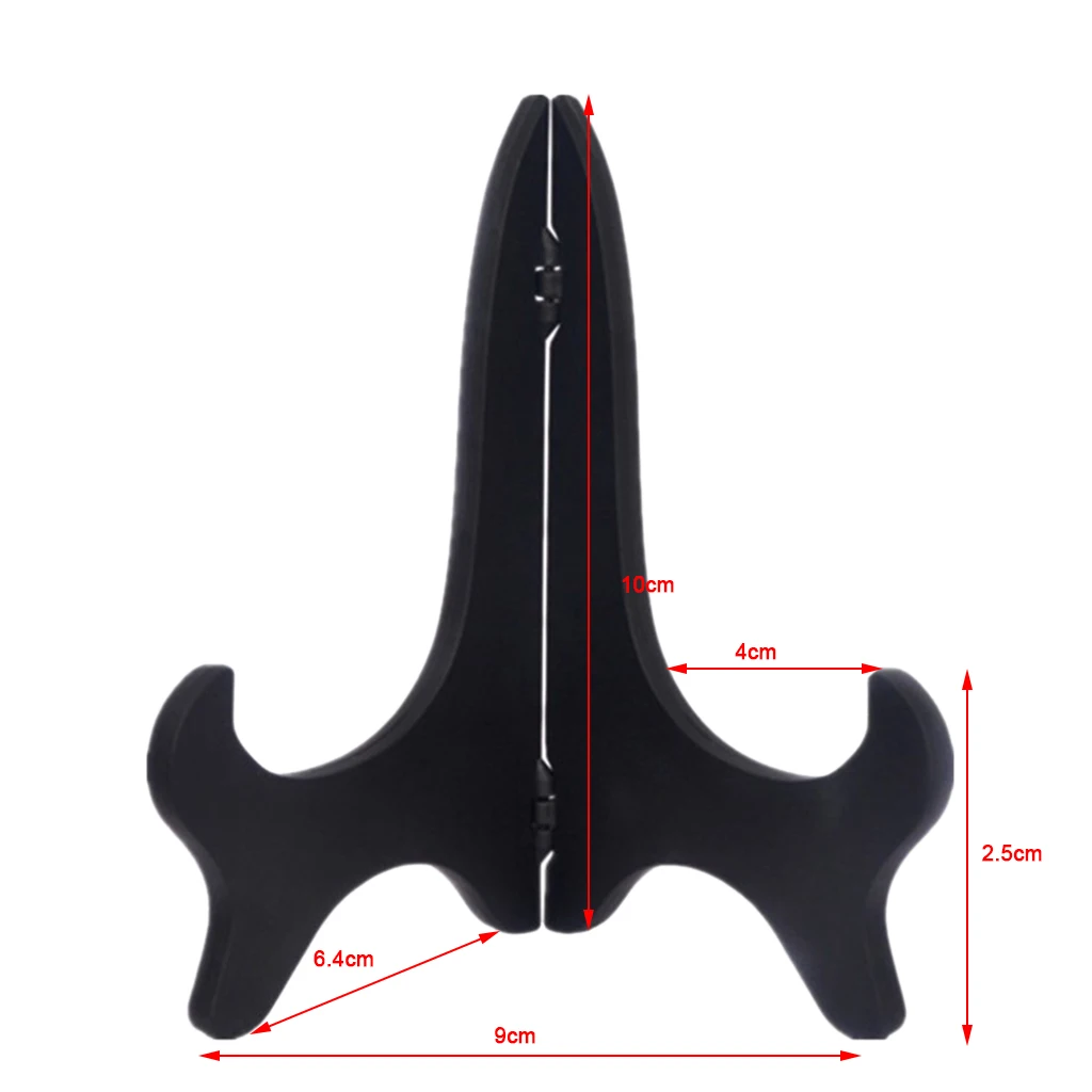 4' Acrylic Display Easel Stand Plate Bowl Picture Photo Pedestal Holder_BLK