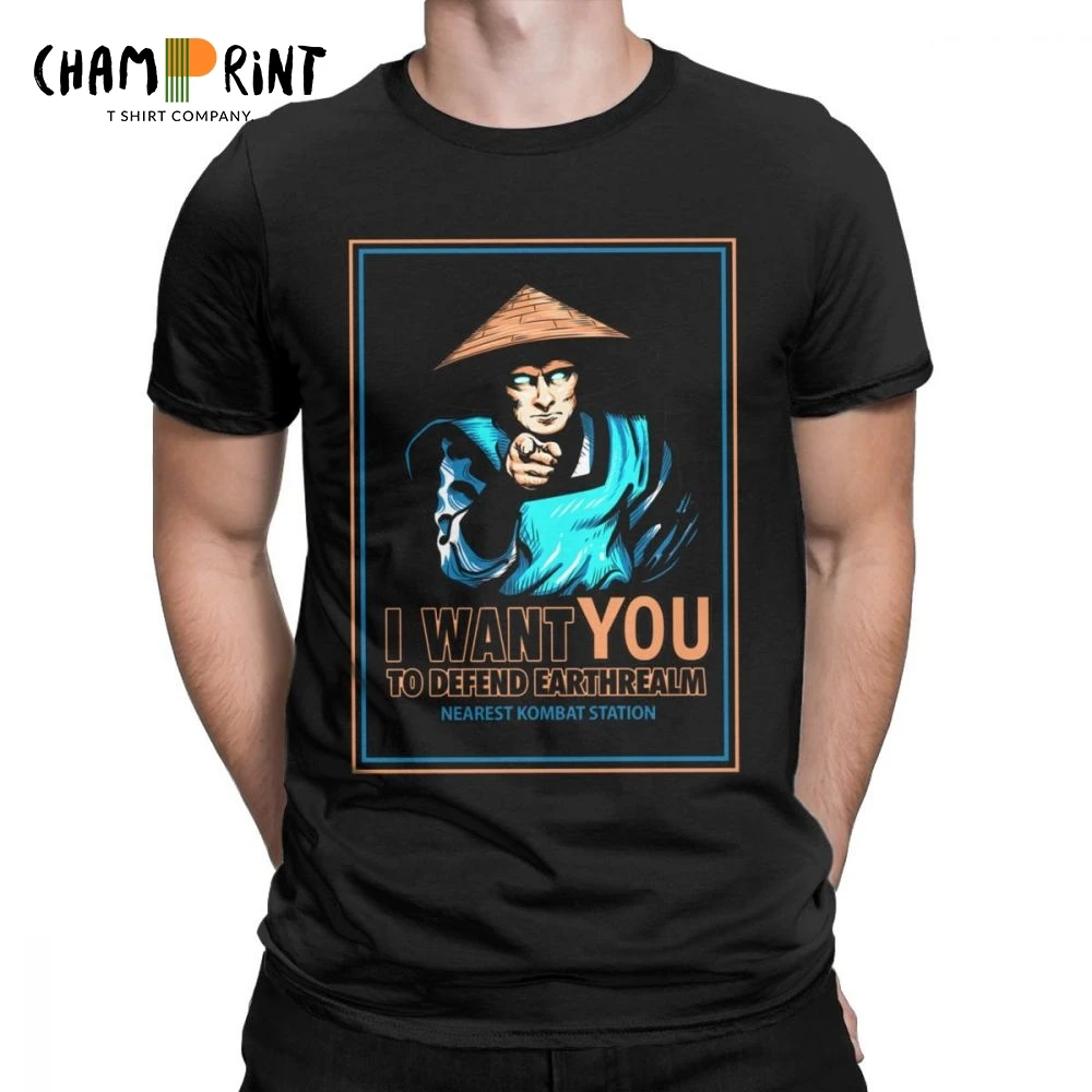 

Men's Raiden I Want You For Mortal Kombat Tees MK 11 Fighting Game T Shirt Cotton Clothing Awesome Gift Idea T-Shirts