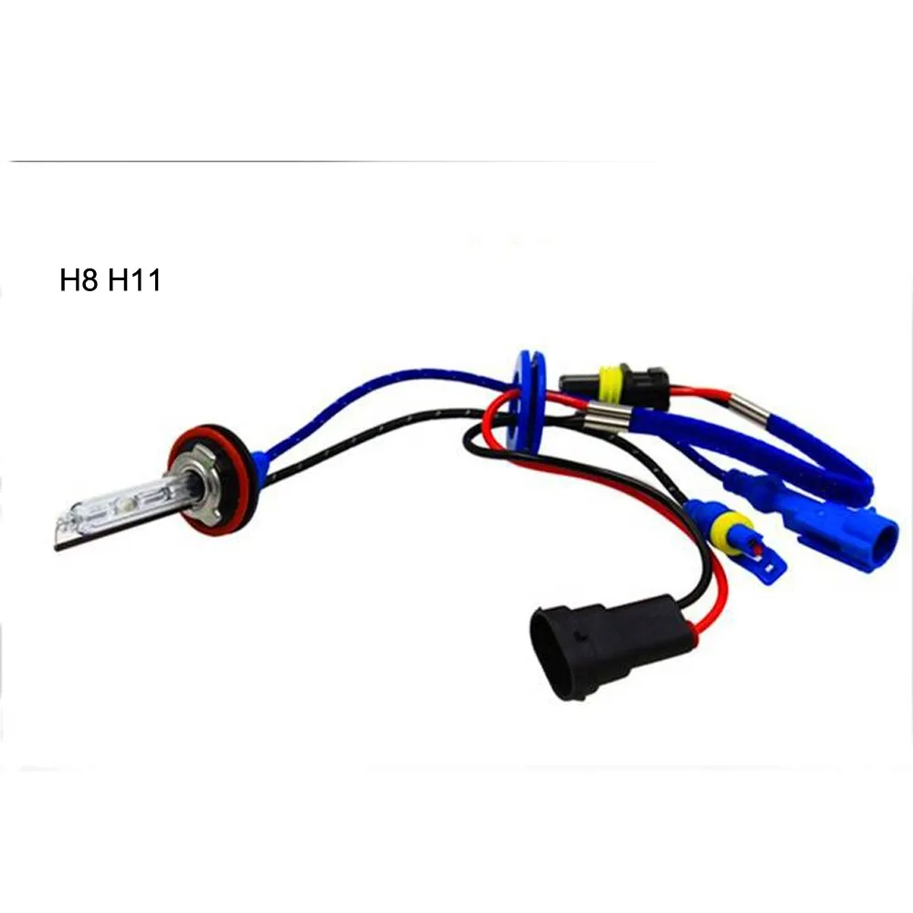 2X AC hid bulb xenon 55W 35W hid metal H1 5500K xenon white H7 metal base H8 H11 9005 9006 xenon hid bulb fast bright than led (2)