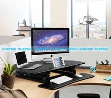Loctek M2 Cornored Height Adjustable Sit Stand Desk Riser Foldable Laptop Desk Notebook/Monitor Holder Stand With Keyboard Tray