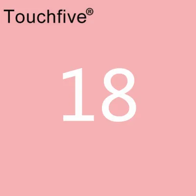 TOUCHFIVE дополнительный цвет двойная головка художественные маркеры Кисть ручка на спиртовой основе эскизные маркеры манга ручки для рисования товары для рукоделия - Цвет: 18