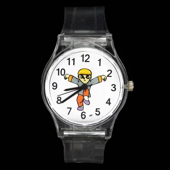 Картинка Дети Кунг-фу мечта боевые искусства Тай Чи Шаолинь Новинка Творческий Спорт Часы Для детей, малышей Relojes кварцевые наручные часы