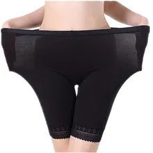 Женские Безшовные кружевные трусы с высокой талией, бесшовные шорты для мальчиков, нижнее белье больших размеров