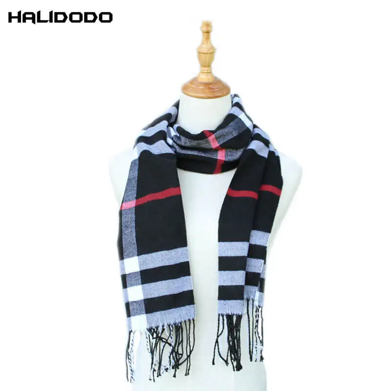 2016 Winter Scarf Fashion font b Tartan b font Scarves Women Desigual Plaid Scarf Cuadros New