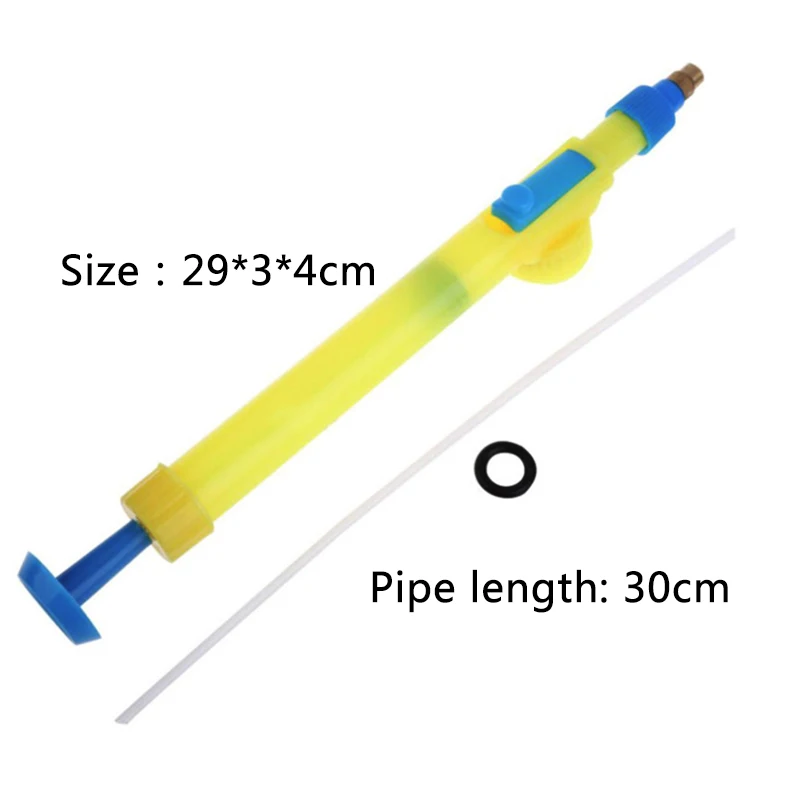 Давление распылитель воды тележка пистолет 1 шт. сок бутылочки интерфейс игрушки пистолет-опрыскиватель головы пластик мини распыления