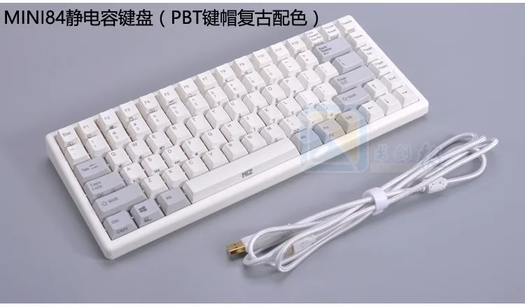 Слива 84 Электростатическая емкостная механическая клавиатура 35g RGB с подсветкой компактная игровая клавиатура PBT keycap Съемная 84 мини слива
