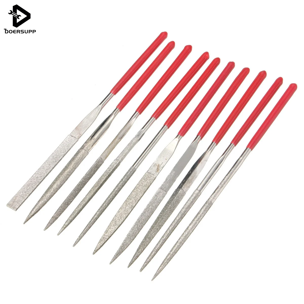 Buy 10Pcs/Set 140mm x 3mm Diamond Needle File Set