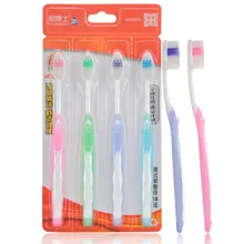 Зубная щетка для взрослых мягкая меховая зубная щетка ежедневное использование 4 шт. семейный костюм Изысканная зубная щетка Прочная зубная щетка