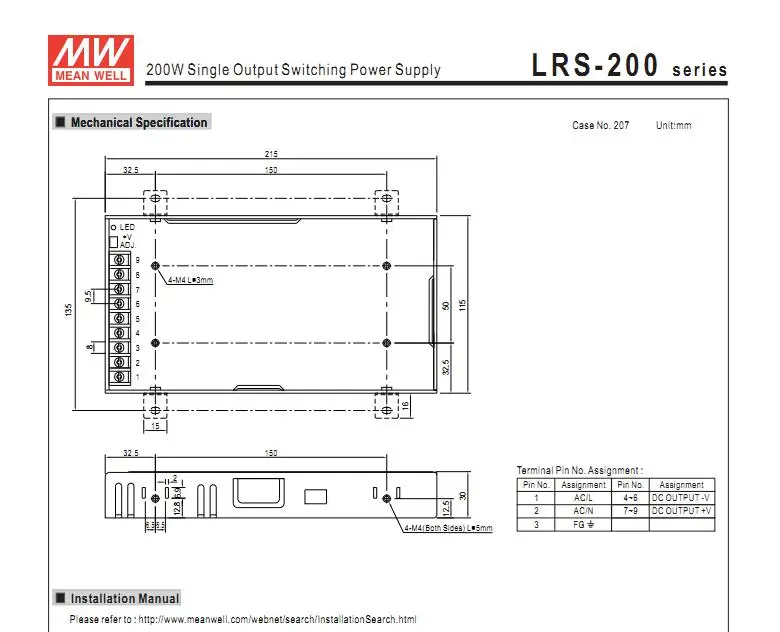 Бренд Mean Well представляет блок питания, 200 W, AC110V/220 к DC 12 V, Макс 8.5A выход, Операторные гаражные двери LRS-200-12, 2 шт./лот, 3 года гарантии