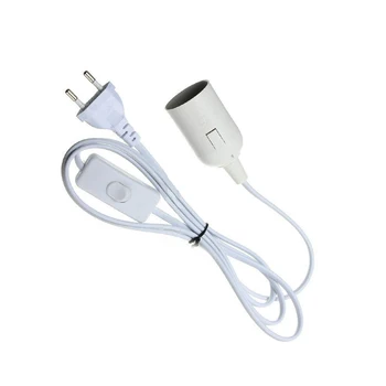 

360 Degrees Flexible Lamp Holder Clip E27 Base with On off Switch EU Plug use as Simple Desk Lamp for led grow light e27 lamp
