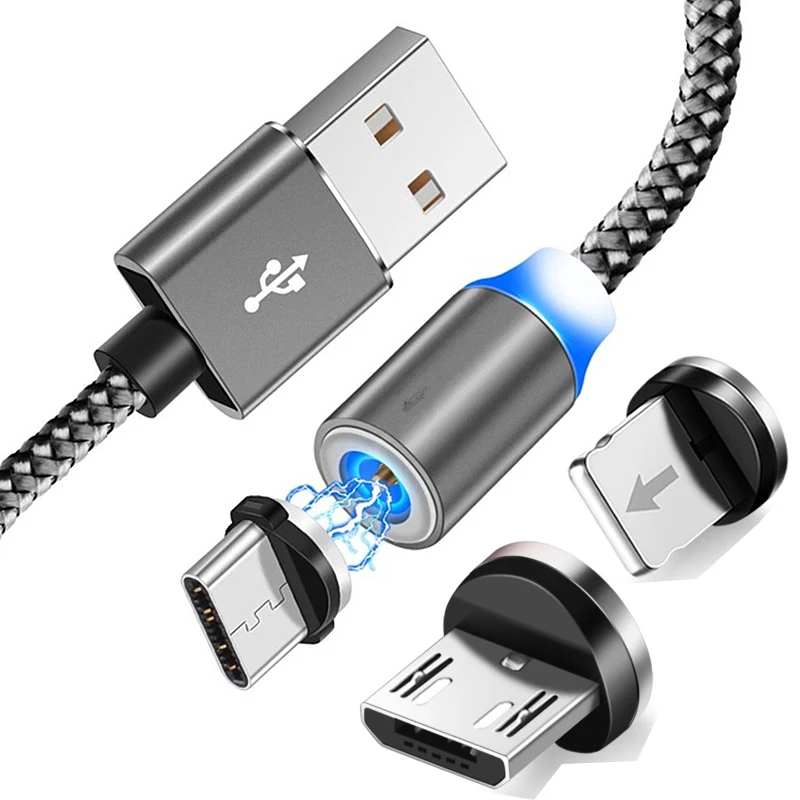 

Magnetic Cable Micro USB Type C Charging Cable for iPhone Samsung Xiaomi Huawei Type C Plug Smartphone Universal Magnet Cable