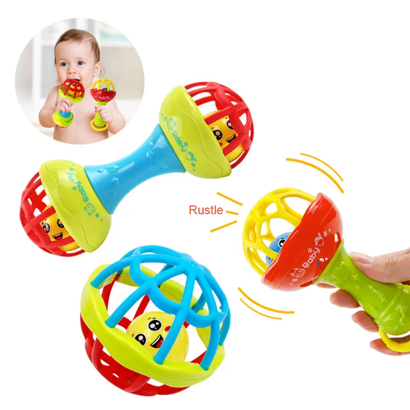 2018 Baby toy rattle newborn toy for stroller grasp Jingle ring rolling
