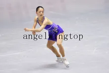 purple figure skating dresses girls for competition skating dress ice free shipping clothes ice skating women