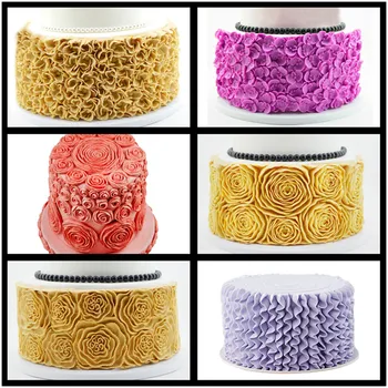 

SHENHONG Rose Silicone Cake Mold Flower Fondant Mold Wedding Mold Floral Fondant Cake Decorating Tools Chocolate Sugar Tools