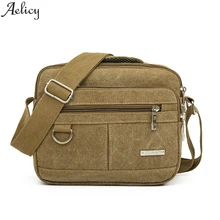 Aelicy, Ретро стиль, холщовая мужская сумка для путешествий, повседневная мужская сумка через плечо, уличная сумка, мужская сумка для путешествий, для школы, Ретро стиль, на молнии, сумка на плечо