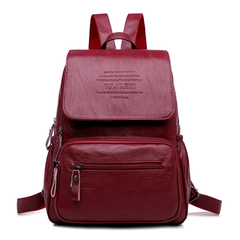 

2018 Women Backpack Designer Leather Bag Fashion School Bags Large Capacity Backpacks Travel School Bags for Teenage Girls