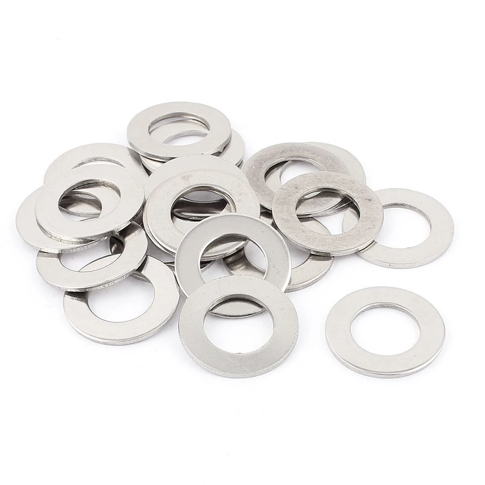 Buy 20pcs Stainless Steel M18 Flat Plain Washers