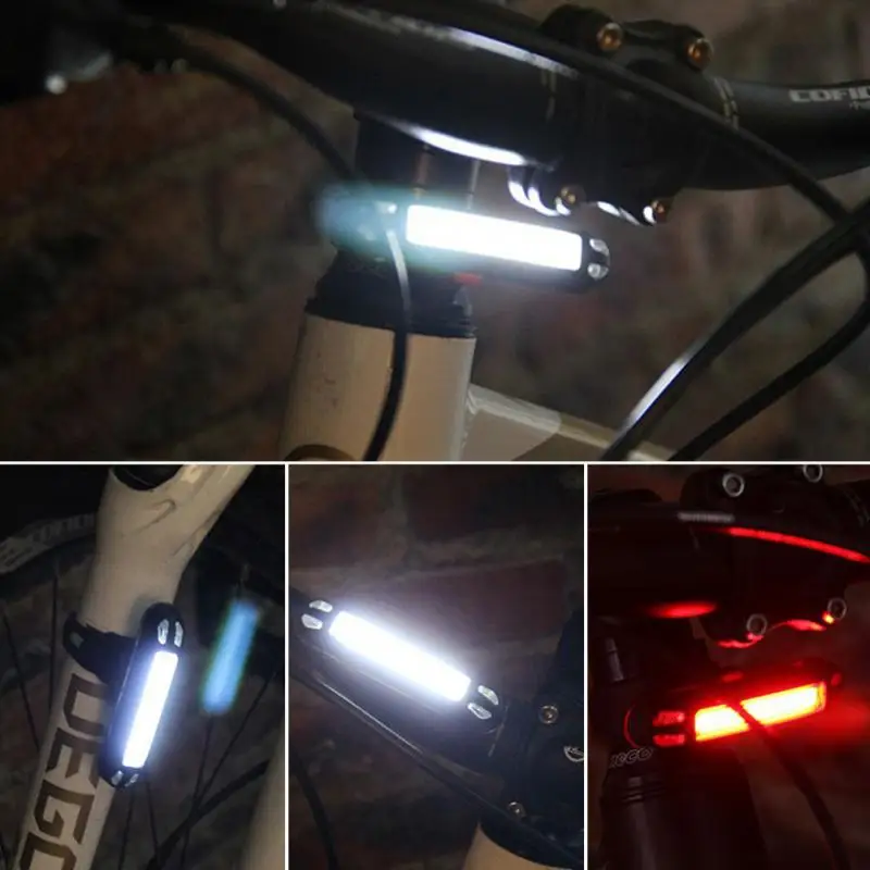 

New USB Rechargeable Bicycle Taillight Safety Warning Rear Light LED Bicycle Taillight Cycling Light Bike Rear Saddle Lamp #918