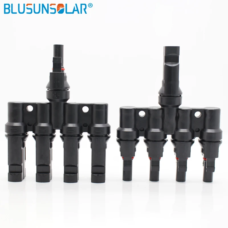 2 Pairs/Lot IP67 4 in 1 T Branch PV Connector With TUV Certification Solar Cable for Photovoltaic System TF0166 | Обустройство дома