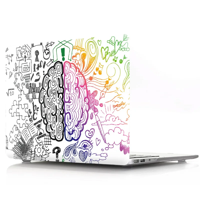 Чехол для ноутбука Macbook Air 13 Pro 13 с мультяшным мозгом ПВХ для Macbook Air Pro retina 11 13 15 чехол с сенсорной панелью - Цвет: 7