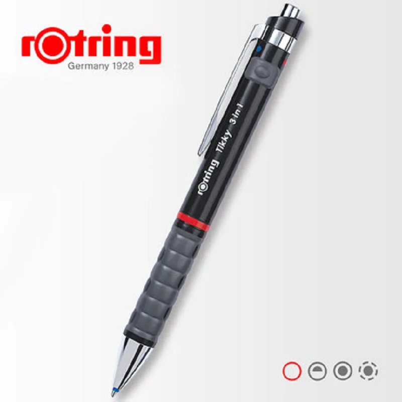 Германия rotring Tikky три в одном 3 в 1 многофункциональная ручка датчик гравитации деятельности автоматический карандаш шариковая ручка