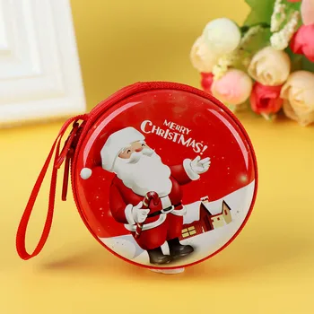 

1Pcs Christmas Decor Coin Purse Kids Santa Claus Zipper Holder Gifts Christmas Tree Decoration Size: Approx 7.5*7.5*3.5 cm