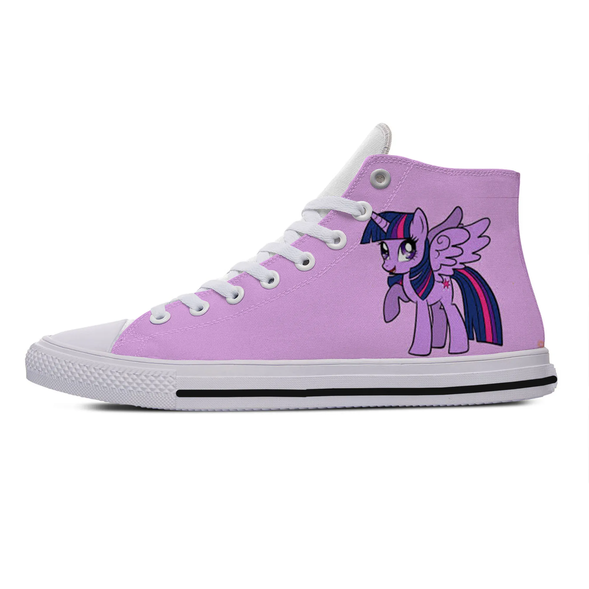 

My Little Poni Print Summer Unicorn Rainbow Three Poni Lovers Shoes Tops Casual