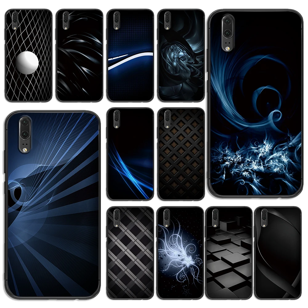 Black and white line art soft phone For huawei Honor 6A 7A 3GB Pro 7X 8X 8C 10 Lite Note Back Cover case | Мобильные телефоны и