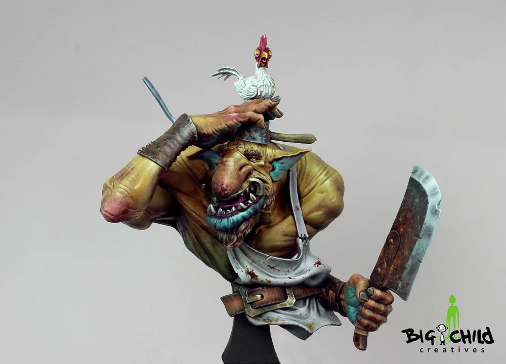 [Loong Way Miniatures] Большие Детские Creatives chiken quest бюст миниатюрные из полимерной смолы