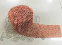 Kupfer Mesh für destillation, rotes kupfer T2 (M0) länge 7 mt, breite 10 cm, drahtdurchmesser 0,15mm.