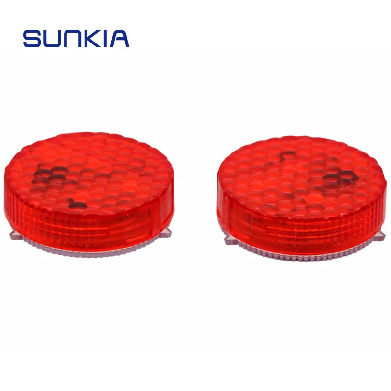 

SUNKIA 2Pcs/Set LED Car Door Wireless Waring Light Strobe Light 3 LED Door Signal Light Battery Power