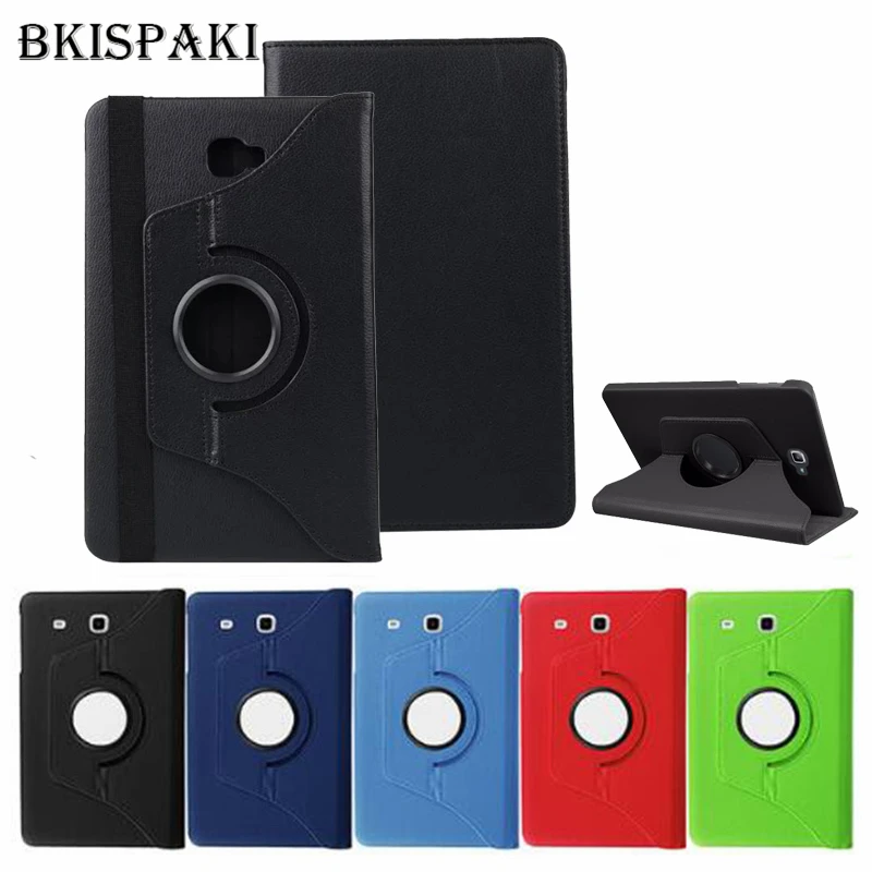 

Tablet Case for Samsung Galaxy Tab A A6 10.1 2016 T585 T580 SM-T580 T580N PU Leather 360 Rotating Stand Style Funda Cases