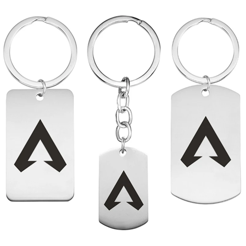 

2019 New Game Keyrings Apex Legends Stainless Steel Keychain 6 Styles Trendy Gift for Boy Men llavero Keys Accesorias
