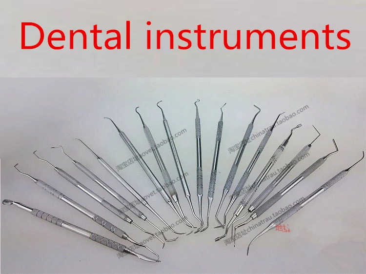 Dental material instrument Stainless steel tooth hook double head teeth