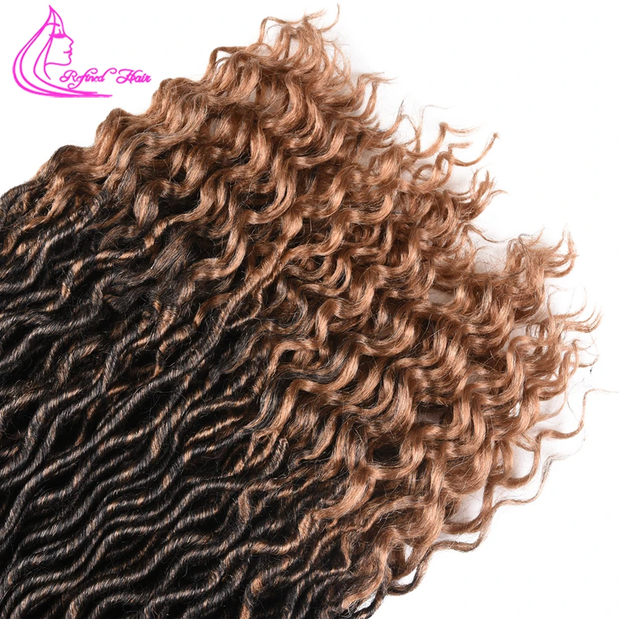 Изысканный 18 дюймов мягкие искусственные локоны в стиле Crochet волос синтетические волосы косы с крючком выдвижения волос Цвета плетение волос оптом