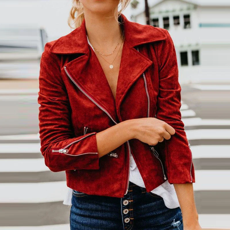 As MAX Fashion Women Jackets Pockets Long Sleeve Bomber