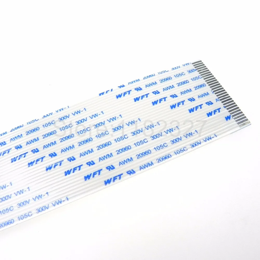 High Quality Flat Flex Cable WFT AWM 20960 105C 300V VW-1 30pin 1.0mm pitch same side contact A type 600mm length FFC cable 1