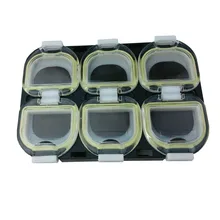 6 отсеков Водонепроницаемый Рыболовная Приманка снасти Коробка Для Хранения Чехол с магнитом