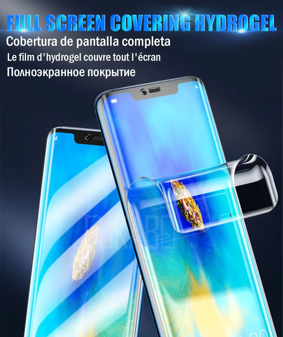 21D гидрогель Защита экрана для хуавей huawei P30 Pro P20 Lite Pro P Smart Гидрогелевая защитная пленка для huawei mate 20 Lite mate 10 Pro мягкая пленка not защитное стекло смартфон телефон