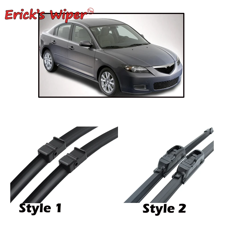 

Erick's Wiper LHD Front Wiper Blades For Mazda 3 BK 2003-2009 Windshield Windscreen Front Window 21"+19"