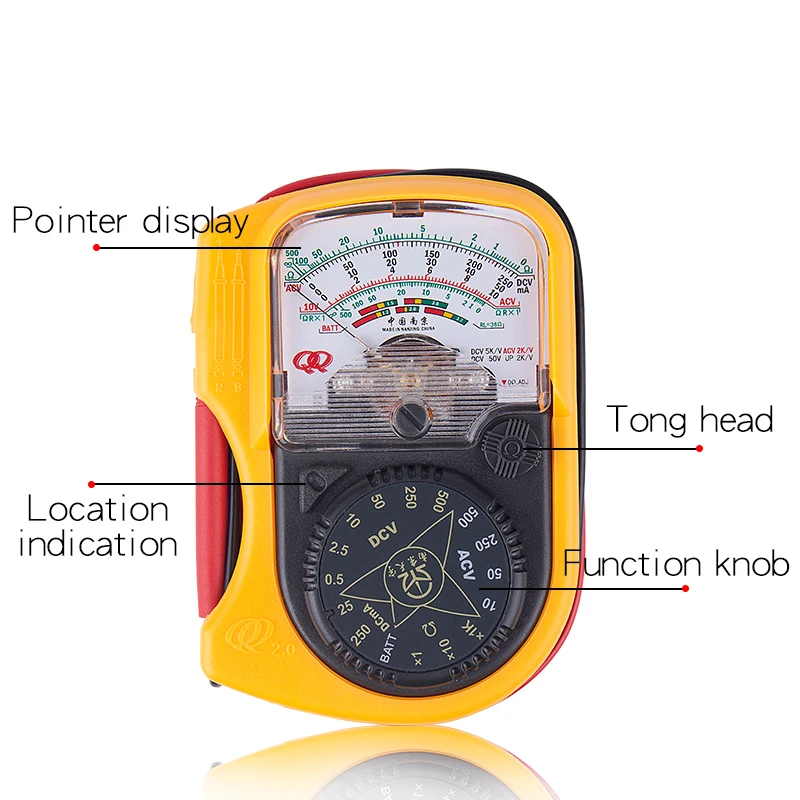 Указатель вольтметр цифровой амперметр мини аналоговый мультиметр Профессиональный карманный DC/AC индикатор напряжения с набором зондов ручка