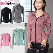 Толстовки с длинным рукавом на осень и весну, одежда для фитнеса, в полоску, Deporte Mujer, спортивная рубашка, рубашка для йоги, топы для женщин, одежда для бега, спортзала