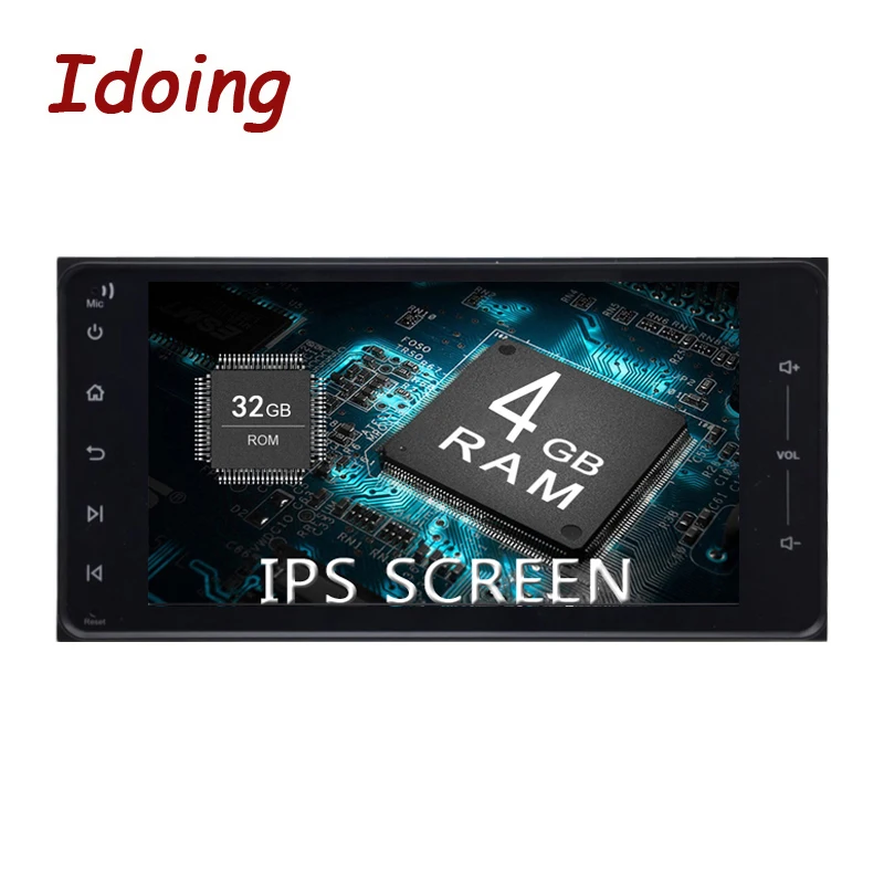 

Idoing QC 3.0(Quick Charge) 7"Universal 2Din Car Android 8.0 Radio Multimedia Player Fit Toyota 4GB+32G GPS Navigation Fast Boot