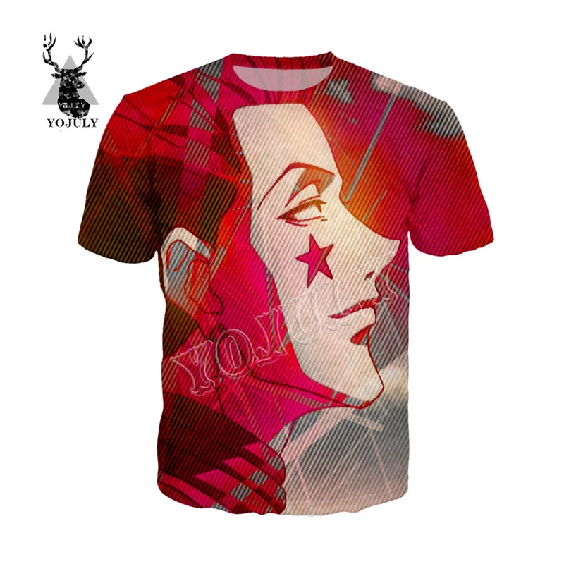 

YOJULY 3D Anime Printed Tshirt Summer Unisex Fashion T-Shirt Men/Women Streetwear Hip hop T shirts Casual O-Neck t shirt Top t55