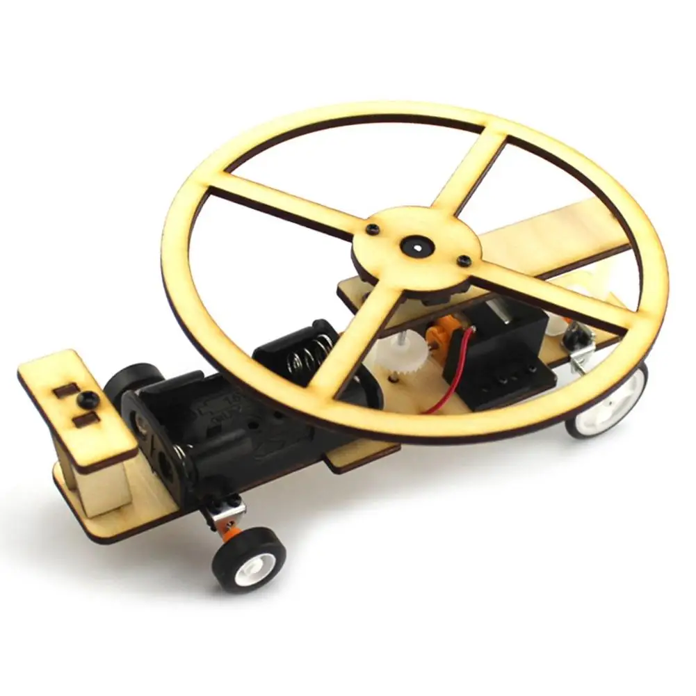 FEICHAO DIY деревянная электрическая горка вертолет модель автомобиля самолет строительные наборы двигатель и колеса научное образование игрушки для детей